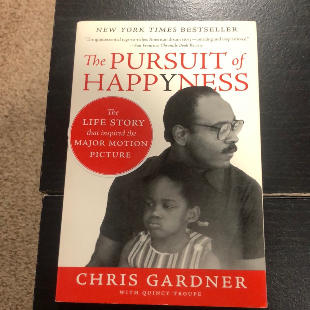 The Pursuit of Happyness by Chris Gardner paperback book